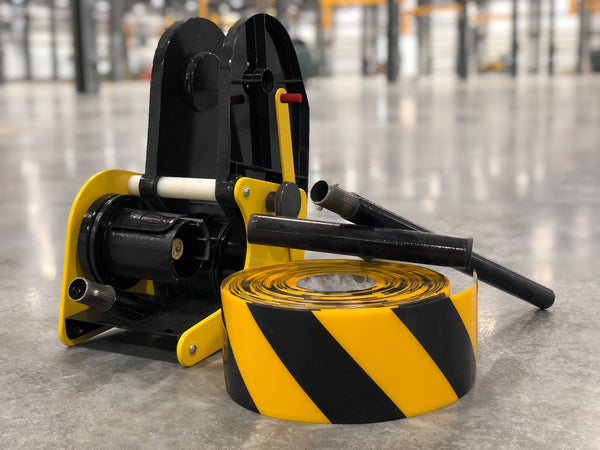 Mighty Line 4 in Yellow Floor Tape - 100 ft Roll