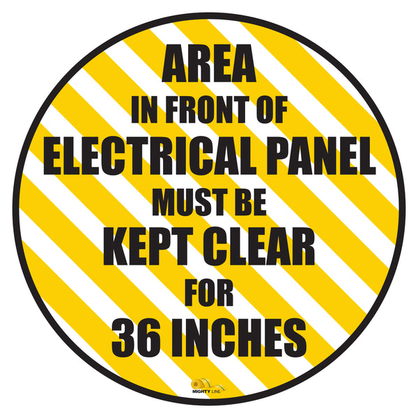 Keep Area infront of Electrical Panel Mighty Line Floor Sign, Industri