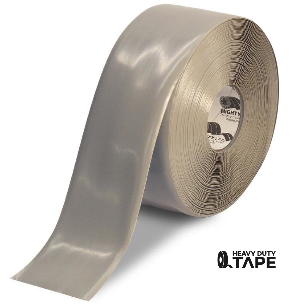 Mighty Line Floor Tape 4 inch Gray 100' Roll
