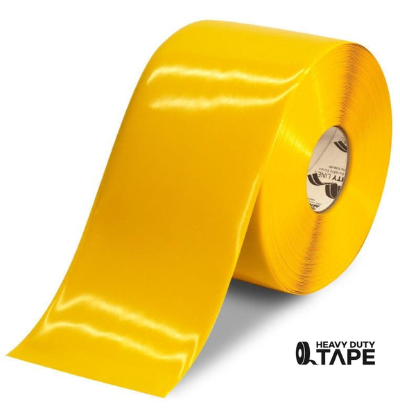 2 in. Safety Floor Tape in Yellow with Black Chevrons 100 ft. Roll