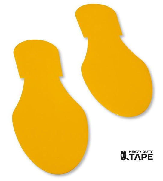 Mighty Line Solid Colored YELLOW Footprint - Pack of 50